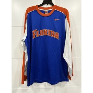 Vintage Nike Team Florida Gators Long Sleeve Shirt Mens XL Dri Fit Warmup EUC